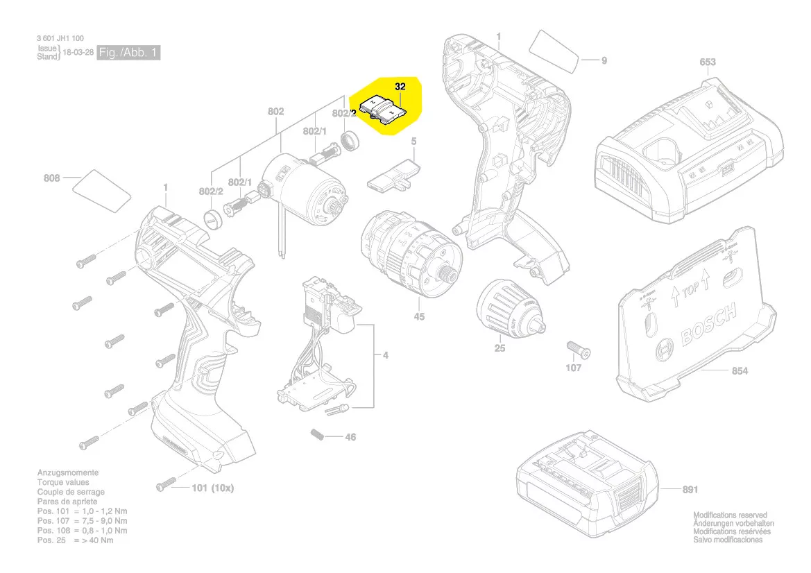 Curseur changement vitesse réf. 2 609 199 812 Bosch